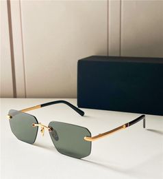 Vintage-Marke, heiße Herren-Designer-Sonnenbrille für Herren, neue Damen-Sonnenbrille für Damen, quadratisch, randlos, klassisch, UV400-Schutzgläser, Freizeit, rahmenlose Sonnenbrille