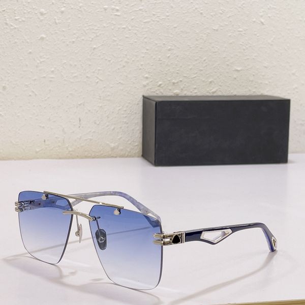 lunettes de soleil chaudes de marque vintage PRESIDENT mode design sans cadre lunettes de designer cool pour femmes et hommes lunettes pour hommes lunettes classiques avec jambe évidée