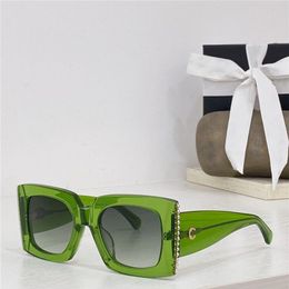 vintage merk dames designer zonnebril voor dames nieuwe heren zonnebril voor heren Side Pearl Design zonnebril UV400 bescherming squa284L