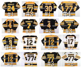 Maillot de hockey vintage des Bruins Ray Bourque Bobby Orr Cam Neely Phil Esposito Adam Oates Johnny Bucyk Derek Sanderson TERRY O'REILLY Gerry Chee