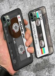 Cassette vintage cassette rétro de style rétro pour iPhone SE 6 6s 7 8 plus x xr xs 11 12 Pro Max Soft Silicone Phone couvercle de couverture du boîtier 9571162