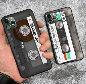 Étuis de style rétro à cassette vintage pour iPhone SE 6 6s 7 8 Plus X XR XS 11 12 Pro Max en silicone souple Housse de protection pour téléphone shell28676928164