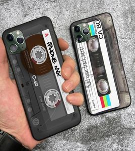 Vintage cassettebandje retro-stijl hoesjes voor iPhone SE 6 6s 7 8 plus X XR XS 11 12 Pro Max zachte siliconen telefoonhoes cover shell4583044