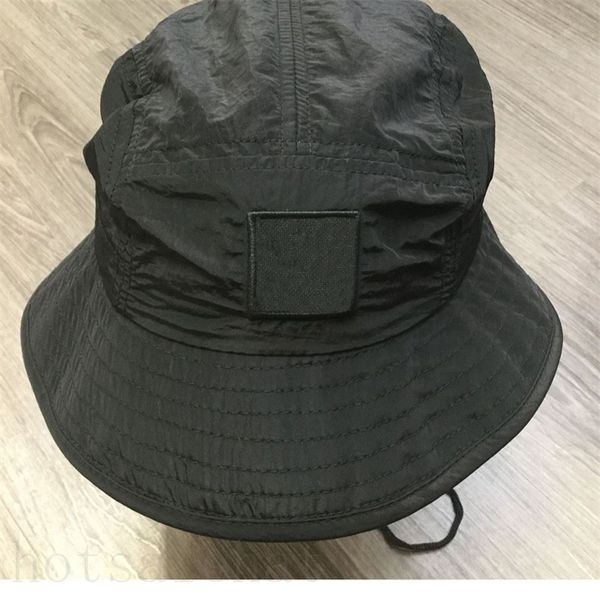 Sombrero de diseñador casual vintage para mujer, sombrero de cubo simple, casqueta portátil duradera para exteriores, diseño distintivo con cordón, gorra de material de nailon para hombre de moda MZ07 B23