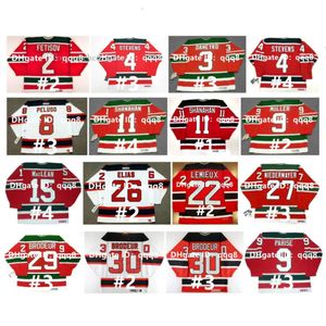 Maillot de hockey CCM vintage KEN DANEYKO STEVENS DEVILS SCOTT NIEDERMAYER MARTIN BRODEUR PATRIK ELIAS CLAUDE LEMIEUX VIACHESLAV FETISOV S 3383