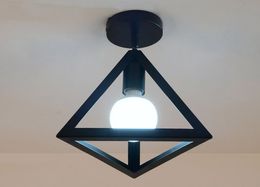 Vintage plafondlamp voor woonkamer slaapkamer Nordic smeedijzeren retro gang gangpad voor woonkamer bar plafondlamp myy