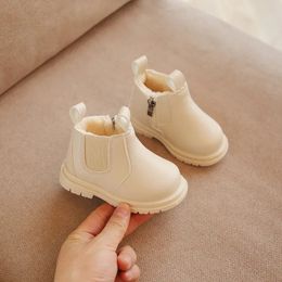 Vintage enfants bottes de neige noir blanc rose plate-forme enfants bottes de fourrure pour filles bébé enfant en bas âge enfants garçons chaussures garder au chaud 0231 240129
