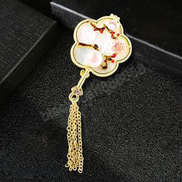 Vintage Style chinois gland broches femmes filles élégant fleur Imitation perles broche broches dames écharpe chandail accessoires