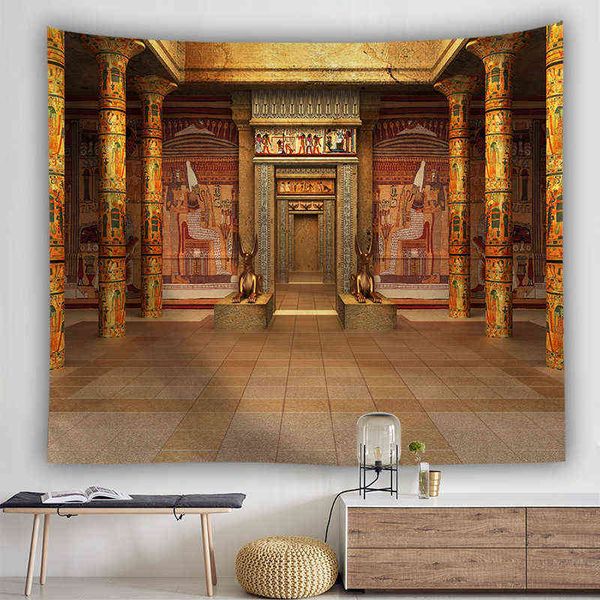 Vintage Église Suspendue Tapisseries Murales Mandala Bouddha Egypte Ancienne Photo Salon Dortoir Décor À La Maison Murale Tapis Couverture J220804