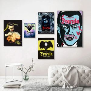 Vintage Classic Horror Movie Vampire Dracula Affiche chaude PEINTURES PEINTURES MUR ART INSTRATS PICES POUR LA CHAMBRE DÉCOR DE RABOUR D'AVCITE