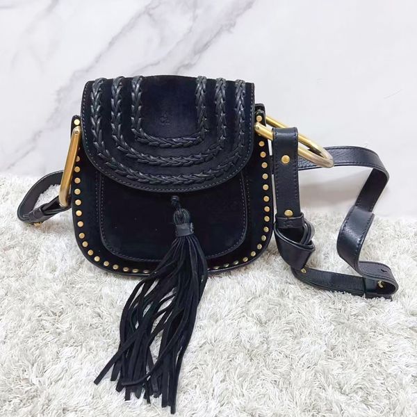 Vintage Classic Tassel Saddles Luxurys Designer Sac à bandoulière Woody Rétro Mode Femmes Sacs à main Sacs à main Hommes Bandbody Embrayage Rabat Véritable Sacs à bandoulière en cuir