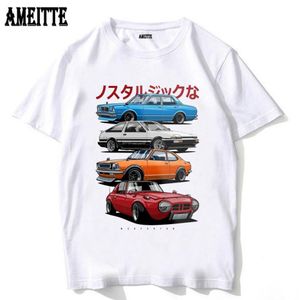 Vintage Classical Fashion Car Design T -shirts JDM Mix Sports 800 AE86 Cressida en Levin TE27 Print T -shirt Hip Hop Men Tees3996898