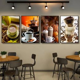 Toirée de café vintage Peinture Affiches et imprimés Cafe Bars Bars Cuisine Princements d'autocollants muraux pour décoration de restaurant à domicile