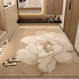 Colección vintage alfombra de área lavable, alfombra de entrada de alfombra de puerta Alfombra de piso de pilas bajas para el baño de entrada de interior baño