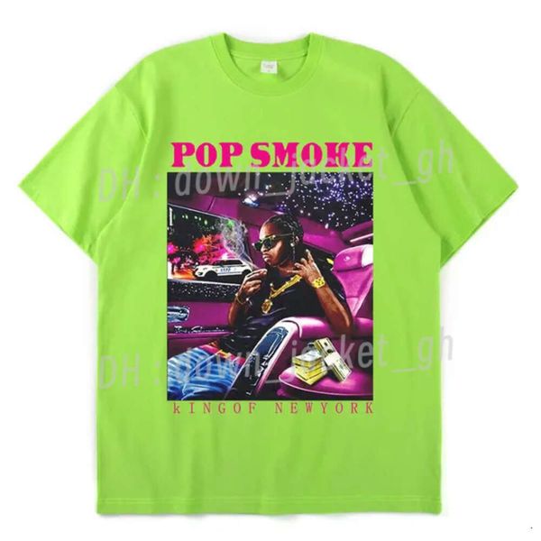 Camisetas Vintage Cool Rap Pop Smoke para hombres y mujeres, camiseta de moda americana, camiseta informal de gran tamaño con cuello redondo, camiseta de manga corta de Hip Hop, ropa de calle para hombres, camiseta 99