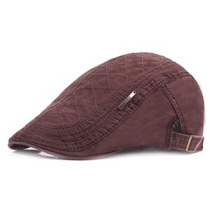 Vintage Katoenen Baret Vrouwen Mannen Lente Herfst Pet Klassieke Westerse Krantenjongenspetten Platte Ivy Zachte Cabbie Hoed Verstelbare Gorras