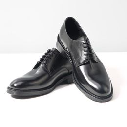 Vintage Cowhide Leather Wash Goodyear Men Big Head Derby Trendy Casual Platform Shoes H F E