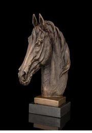 Vintage Crafts Arts Atlie Factory Bronze Sculpture Horse Head Figurine Animal Buste statue marbre en laiton statues de chevaux Souveni 2718801
