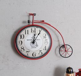 Vintage creatieve fiets goedkope klokmuur