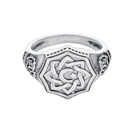 Vintage Crescent Star Signet Ring voor mannen moslim religieuze Arabische antieke Ring281i