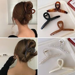 Vintage Cross Hair Clip Grote Brustel Crab Hair Claws Bath Ponytail Clips For Women Girls Hair Accessoires