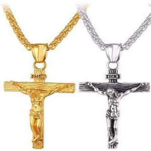 Collier pendentif croix vintage collier populaire collier chaîne collier
