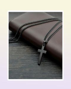 vintage kruis hanger ketting roestvrij staal zwarte ketting mannen vrouwen sieraden gift5895467