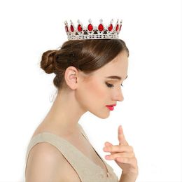 Cristals vintage Headpices de mariage nuptial de mariage et de diadèmes queen King Crown Rhinaistone couronnes accessoires de mariage
