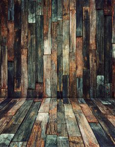 Vintage Donkere houten planken muur vloer fotografie achtergrond digitale geschilderde kinderen kinderen studio achtergronden baby pasgeboren foto cabine rekwisieten