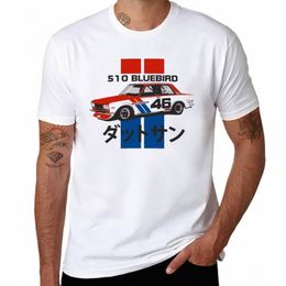 Vintage Datsun 510 Bluebird Race Car camiseta anime ropa coreana fi para un niño camisetas lisas hombres U75g #