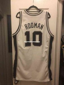 Vintage Dennis Rodman #10 genaaide jersey heren met vest bovenste maat xs-6xl gestikte basketbal jerseys NCAA