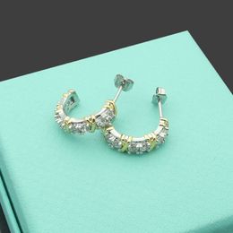 Vintage Designer Gold Cross Full Diamond Necklace Luxury Earring Set Styling Originele Fashion Classic Bracelet Women's Jewelr233J