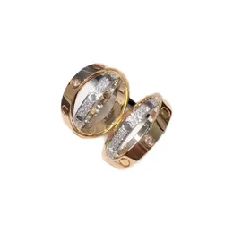 Bague de créateur vintage définit deux tons femmes bague en diamant bijoux de créateur pour hommes luxe dy bague bijoux de luxe plaqué argent bague personnalité zh206 E4