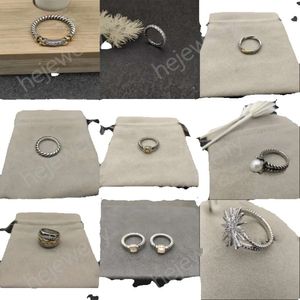 Vintage DY kabel ontwerper sieraden gedraaide draad ringen vrouwen dames niet bezoedelen heren ring voor mannen koper X jubileum cadeau Zh147 E