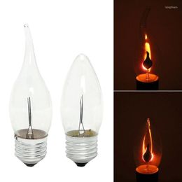 Vintage Edison LED kaarslichtbol E14 E27 Flame Effect 3W AC220V Home For Decor Ampoule