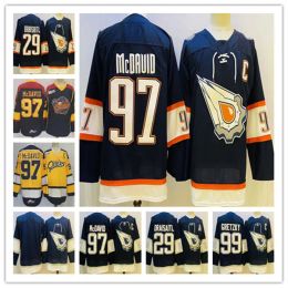 Vintage Erie Otters College Connor McDavid''oilers''hockey Jersey Wayne Gretzky 2022-23 Retro Retro Leon Draisaitl Ryan Nugent-Hopkins Jerseys