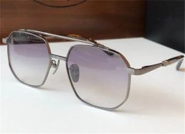 Lunettes de soleil de mode vintage 8030 monture en métal carré rétro double lunettes conception de faisceau style simple et généreux qualité supérieure lunettes de protection uv4006345