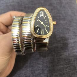vintage mode dameswatch relojes ontwerper horloges dames diamant horloge slang horloge montre serpentn horloge rose goud serpentine armband relogio orologio di lusso