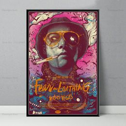 Vintage Fear and Loathing in Las Vegas Classic Movie Retro Affiches Impressions murales Art Toile peinture photo Picture Photo Room Home Decor