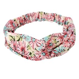 Vintage bloemen geprinte stretch haarband vrouwen geknoopte brede hoofdband sport yoga haarband multicolor haaraccessoires geschenken q sqchrb