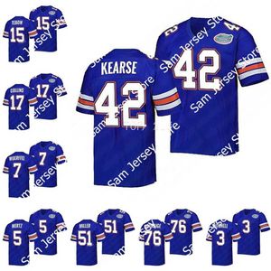 Vintage Florida Gators #5 Graham Mertz voetbalshirt heren Treyaun Webb Tim Tebow Trey Dean III Danny Wuerffel Ventrell Miller Dante Fowler Teradja Mitchell Jersey