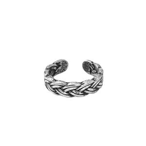 Vintage pâte frite torsion bande anneaux imitation diamant bague fille classique hommes titane acier concepteur pour femmes cadeaux de luxe femme fille bijoux