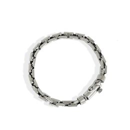 Bracelet de géométrie vintage pour les femmes Gift Solid 925 Sterling Silver Jewelry 240424