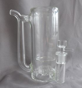 Vintage Glass Coffee Mok Pipe Bong Water Pipe 17cm Hoogte Netto Gewicht 700 g Dubbele breker kan een logo van DHL UPS CNE plaatsen