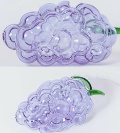 Vintage Grape Glass Smoking pipe Purple Pink Green BONG Hookah Smoking Pipes Quemador de aceite con tazón o Banger puede poner el LOGOTIPO del cliente por DHL UPS CNE