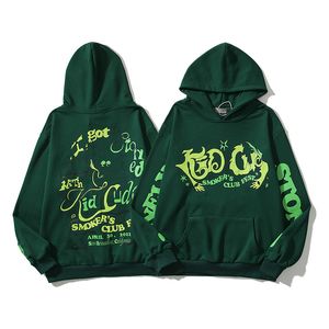 Vintage groene hoodies sweatshirts hiphop mannen dames hoodies pullover hoode winter sweatshirt maat m-xxl