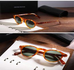Vintage Gregory Peck hommes femmes lunettes de soleil marque designer lunettes de soleil polarisées lunettes rondes lunettes gafas de sol UV4001449471