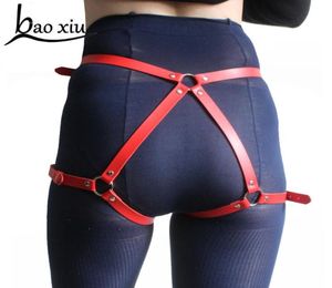 Harnais vintage pour les femmes bas ceinture garraire bassages de lingerie goth bodage en cuir ceintures de jambe suspensive 4477353