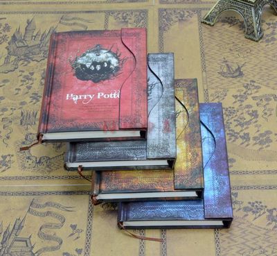 Vintage Harry Potter notepads Retro paper Magic Diary Book Notepad Magnet Notebook office school supplier student paper notebooks
