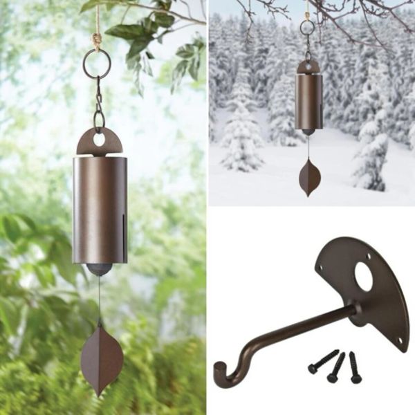 Vintage Heroic Windbell Copper Metal Wind Chimes Deep Resonance Serenity Bell For Outdoor Home Garden Courtyard Decoration